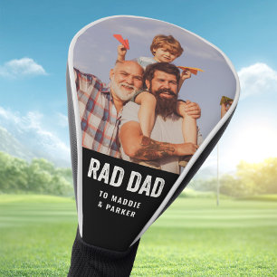 Couvre-club De Golf Cool Moderne RAD DAD personnalisé nom enfant photo