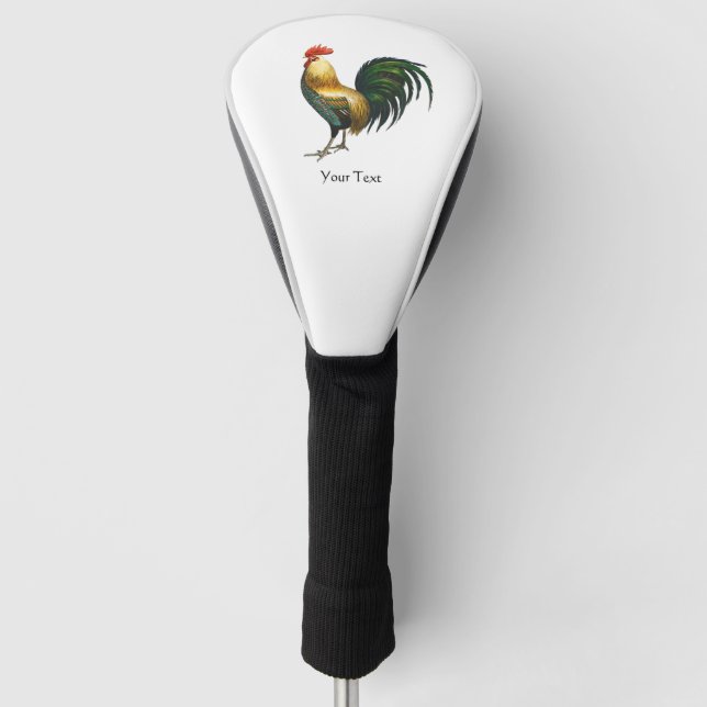 Couvre-club De Golf Coq pays classique élégant oiseau traditionnel (Devant)