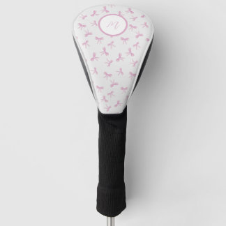 Couvre-club De Golf Coquette à frilage personnalisée Couleur rose Bow