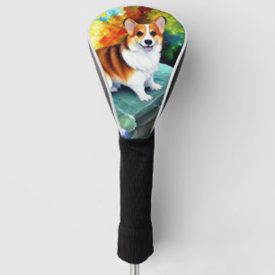 Couvre-club De Golf Corgi dans la couverture de la tête de golf du jar