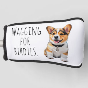 Couvre-club De Golf Corgi joyeux et joueur 'Remuant pour des birdies'