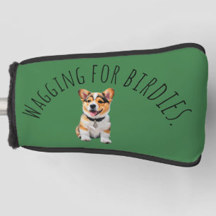 Couvre-club De Golf Corgi Vert Gazon Vibrant 'Remuant pour les Oisillo