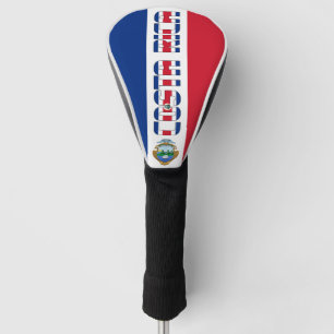 Couvre-club De Golf Costa Rica Drapeau magnifique patriotique