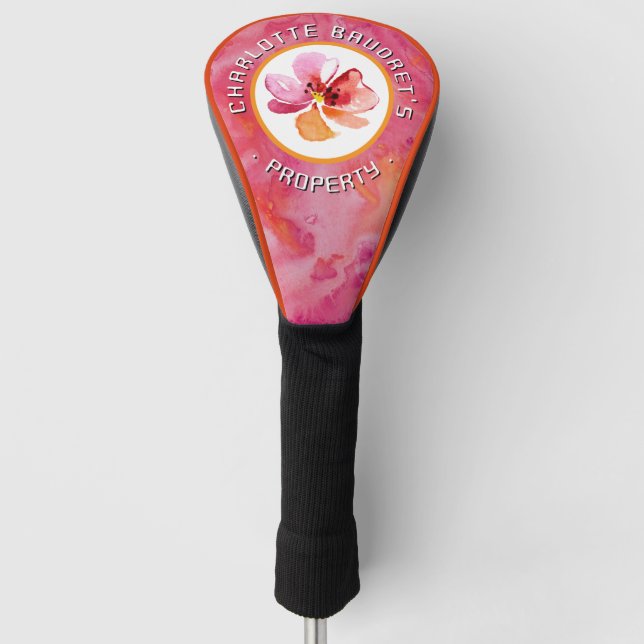 Couvre-club De Golf Couleur chaude moderne (Devant)