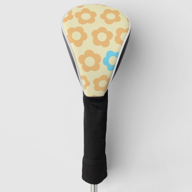 Couvre-club De Golf Couleur jaune mignon (Devant)