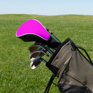 Couvre-club De Golf Couleur solide Magenta brillante