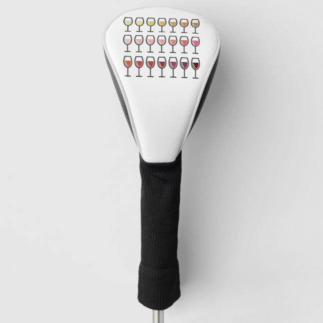 Couvre-club De Golf Couleurs du vin (Devant)