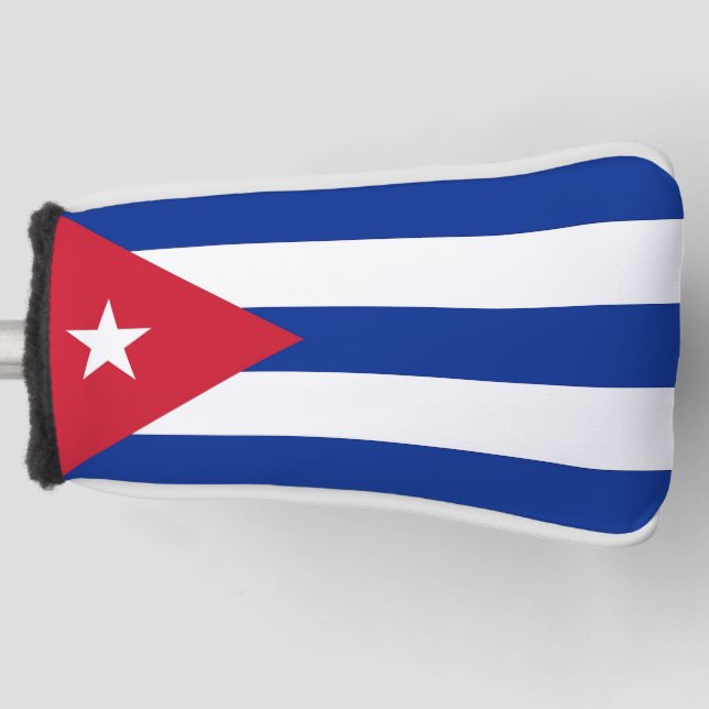 Couvre-club De Golf Couvercle de golf avec drapeau de Cuba (Devant)