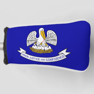 Couvre-club De Golf Couvercle de golf avec Drapeau de Louisiane, USA