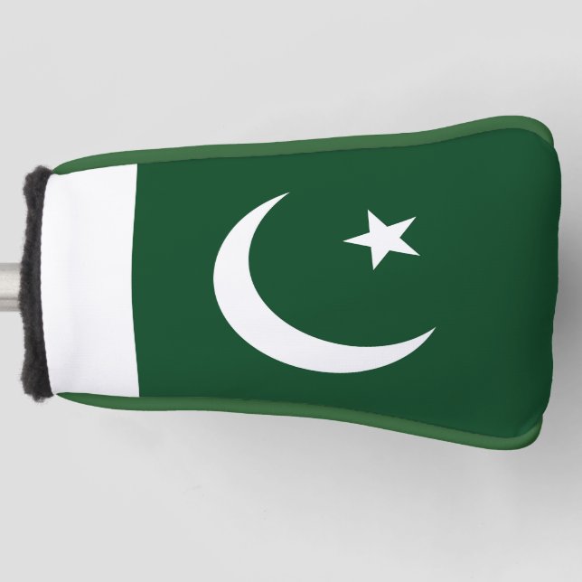 Couvre-club De Golf Couvercle de golf avec drapeau du Pakistan (Devant)