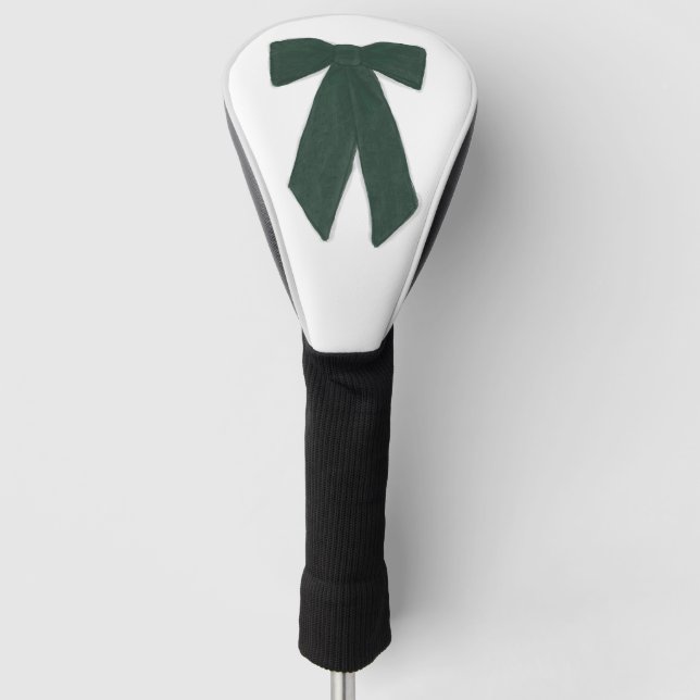 Couvre-club De Golf Couvercle de tête de golf Green Bow (Devant)