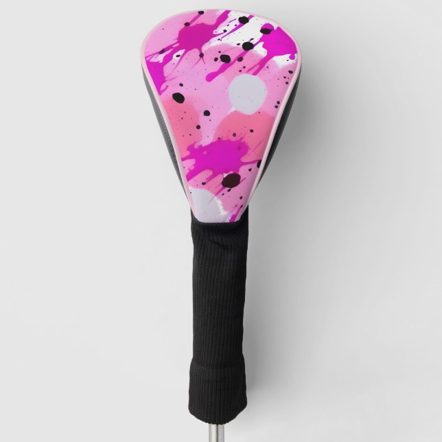 Couvre-club De Golf Couvercle de tête de golf Paint Splatter (Devant)