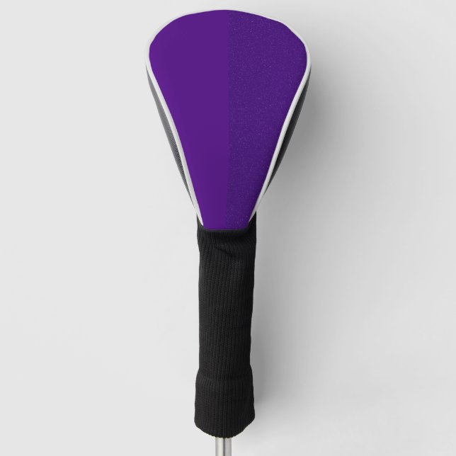 Couvre-club De Golf Couvercle de tête de golf violet à texture fractio (Devant)
