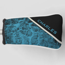Couvre-club De Golf Couvercle "Wood Turquoise"