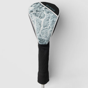 Couvre-club De Golf Couverture de conducteur "Bois blanc-turquoise"