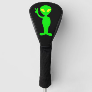 COUVRE-CLUB DE GOLF COUVERTURE DE CONDUCTEUR DE GOLF FUNNY ALIEN