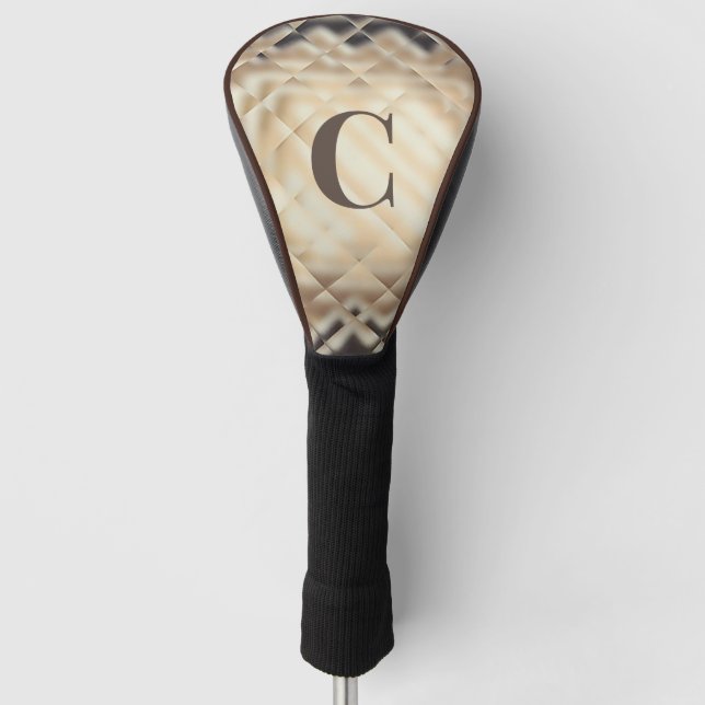 Couvre-club De Golf Couverture de la tête de golf Carré-C dimensionnel (Devant)