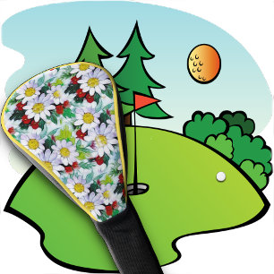 Couvre-club De Golf COUVERTURE DE LA TÊTE DE GOLF - Juste Daisis Desig