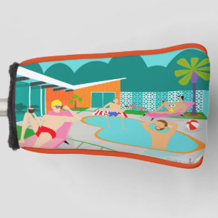 Couvre-club De Golf Couverture de marionnette Retro Gay Pool