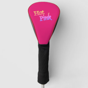 Couvre-club De Golf couverture de tête du club de golf Hot Rose