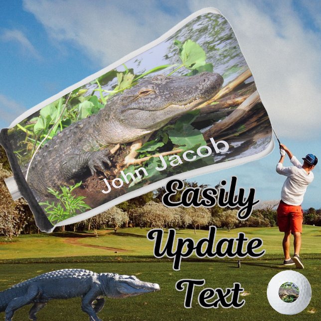 Couvre-club De Golf Couverture du club de golf Alligator Putter (gator golf club head long one)