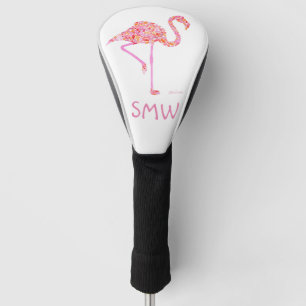 Couvre-club De Golf Couverture du conducteur de Flamant rose rose