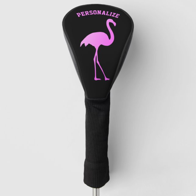 Couvre-club De Golf Couverture personnalisée avec flamant rose (Devant)