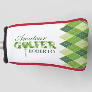 Couvre-club De Golf Couverture personnalisée par Jacquard vert de