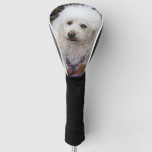 Couvre-club De Golf Couvre-tête monogrammée de caniche