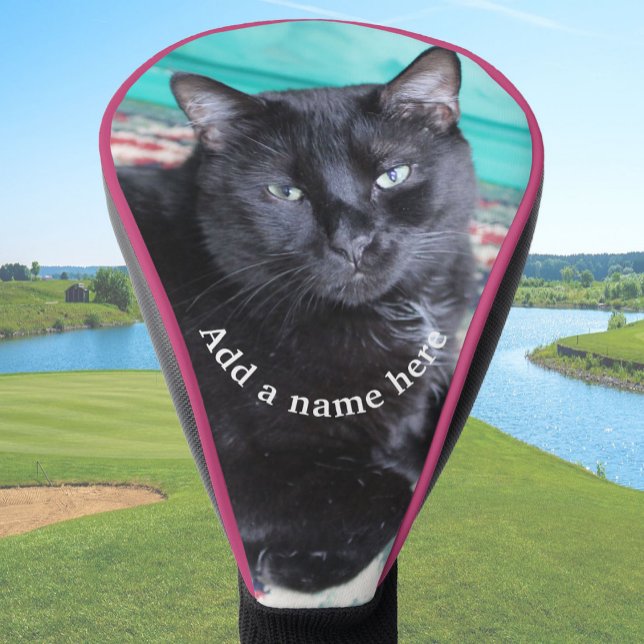 Couvre-club De Golf Create Your Own Custom Cat Owner Gift Pet (Créateur téléchargé)