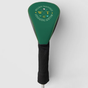 Couvre-club De Golf Créer un monogramme moderne pour un golfeur