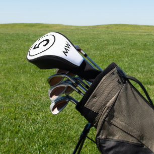 Couvre-club De Golf Créer votre propre numéro Monogramme Personnalisé