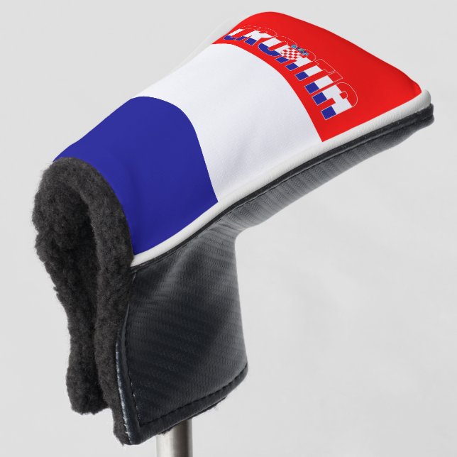 Couvre-club De Golf Croatie Drapeau magnifique patriotique (Devant 3/4)