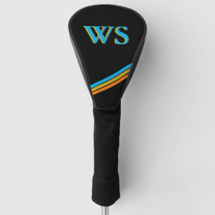 Couvre-club De Golf Cuir noir personnalisé