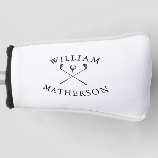 Couvre-club De Golf Custom Name Classic Golf Clubs (Devant)