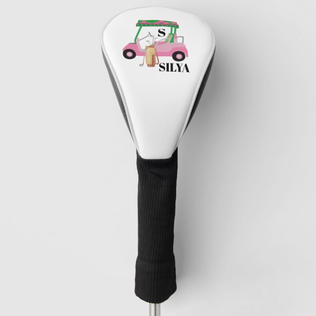 Couvre-club De Golf Cute Golf Cart – Minimal Summer (Devant)