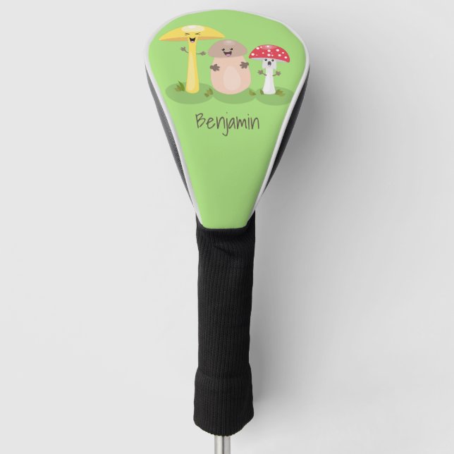 Couvre-club De Golf Cute kawaii champignon champignon toadstool (Devant)