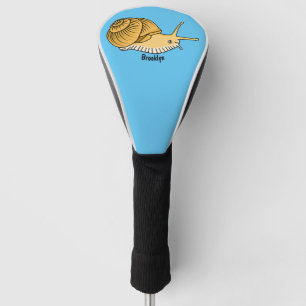 Couvre-club De Golf Cute yellow snail cartoon
