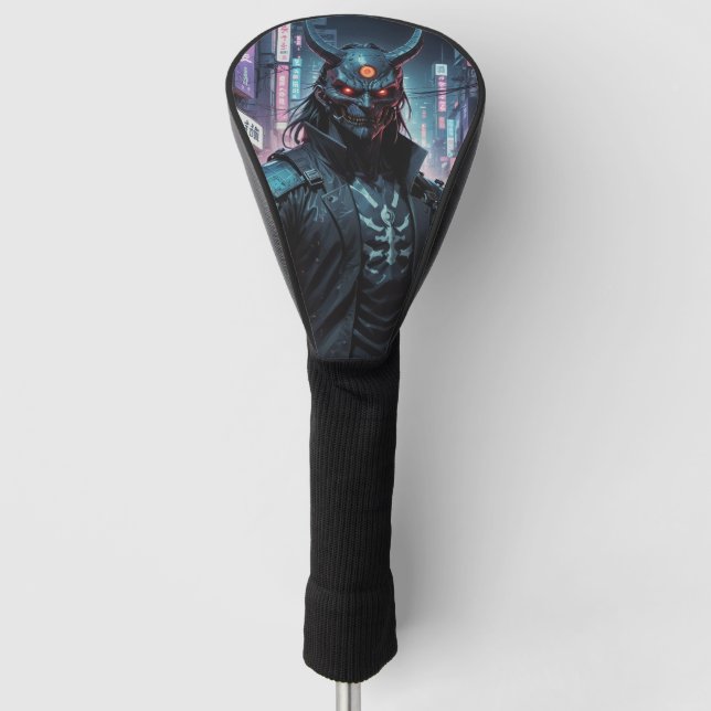 Couvre-club De Golf Cyberpunk Demon Samurai (Devant)