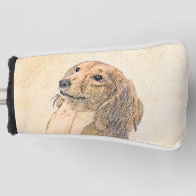 Couvre-club De Golf Dachshund (Longhaerien) Peinture - Art Chien origi (Devant)