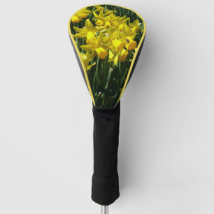 Couvre-club De Golf Daffodiles Jaunes I Fleurs De Printemps Cheveux