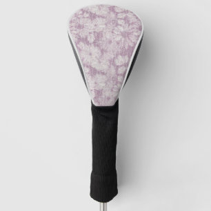 Couvre-club De Golf Daisy Brisée Texturée en Relief Douce Lilas