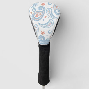 Couvre-club De Golf Dames Motifs Paisley bleu clair