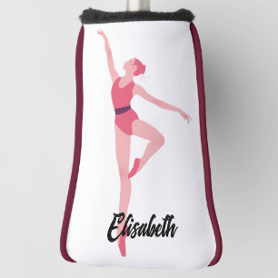 Couvre-club De Golf Danse personnalisée Ballerina Golf Elégant Ballet