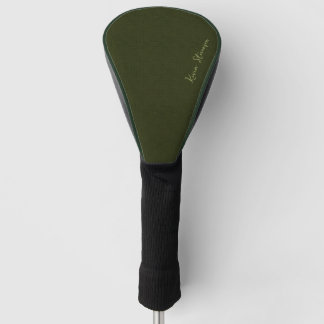 Couvre-club De Golf Dark olive textured 