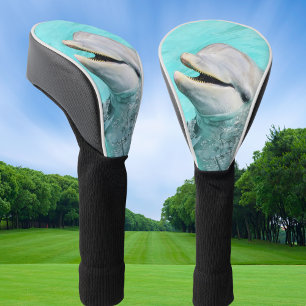 Couvre-club De Golf Dauphin Souriant Heureux