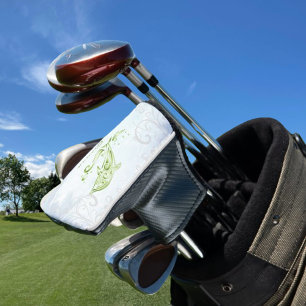 Couvre-club De Golf Dauphin vert Couvercle de tête de golf personnalis