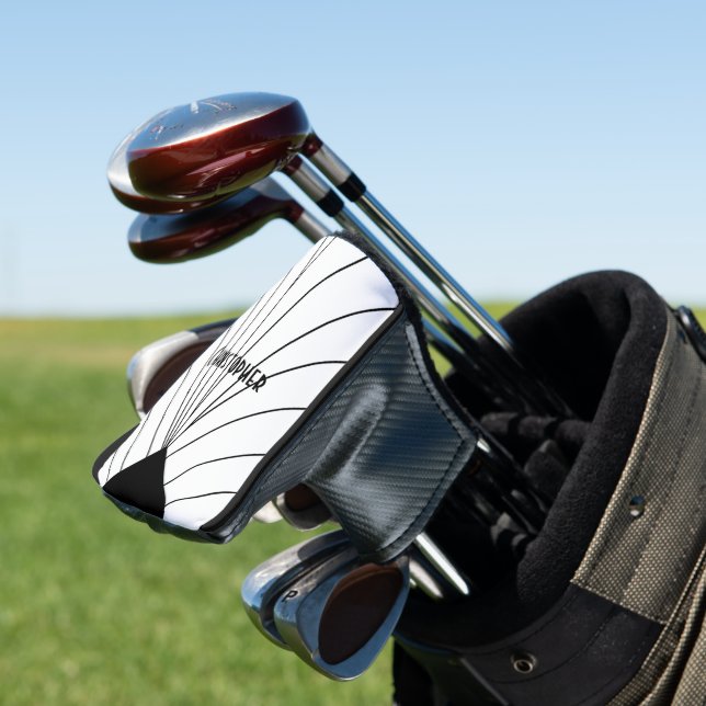 Couvre-club De Golf Design Art déco blanc (In Situ)