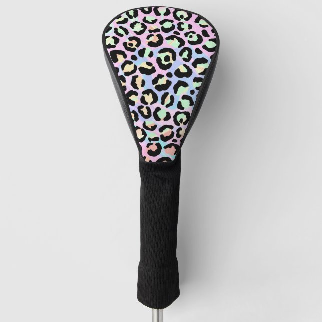 Couvre-club De Golf Design Iridescendant Leopard Series 5 (Devant)
