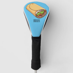 Couvre-club De Golf dessin animé de Burrito